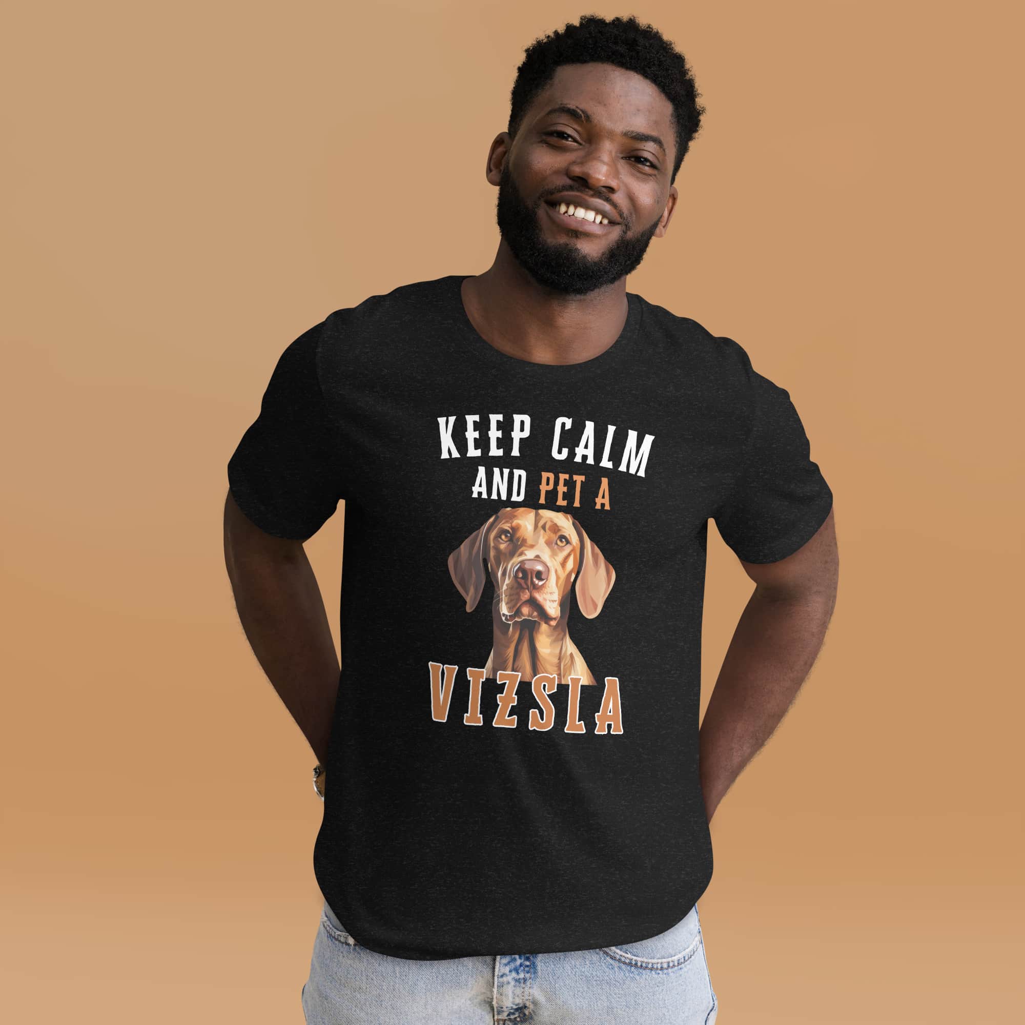 Keep Calm and Pet A Vizsla Unisex T-Shirt