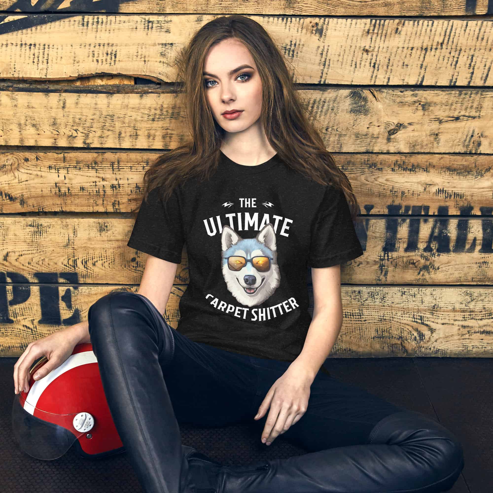 The Ultimate Carpet Shitter Funny Husky Unisex T-Shirt female t