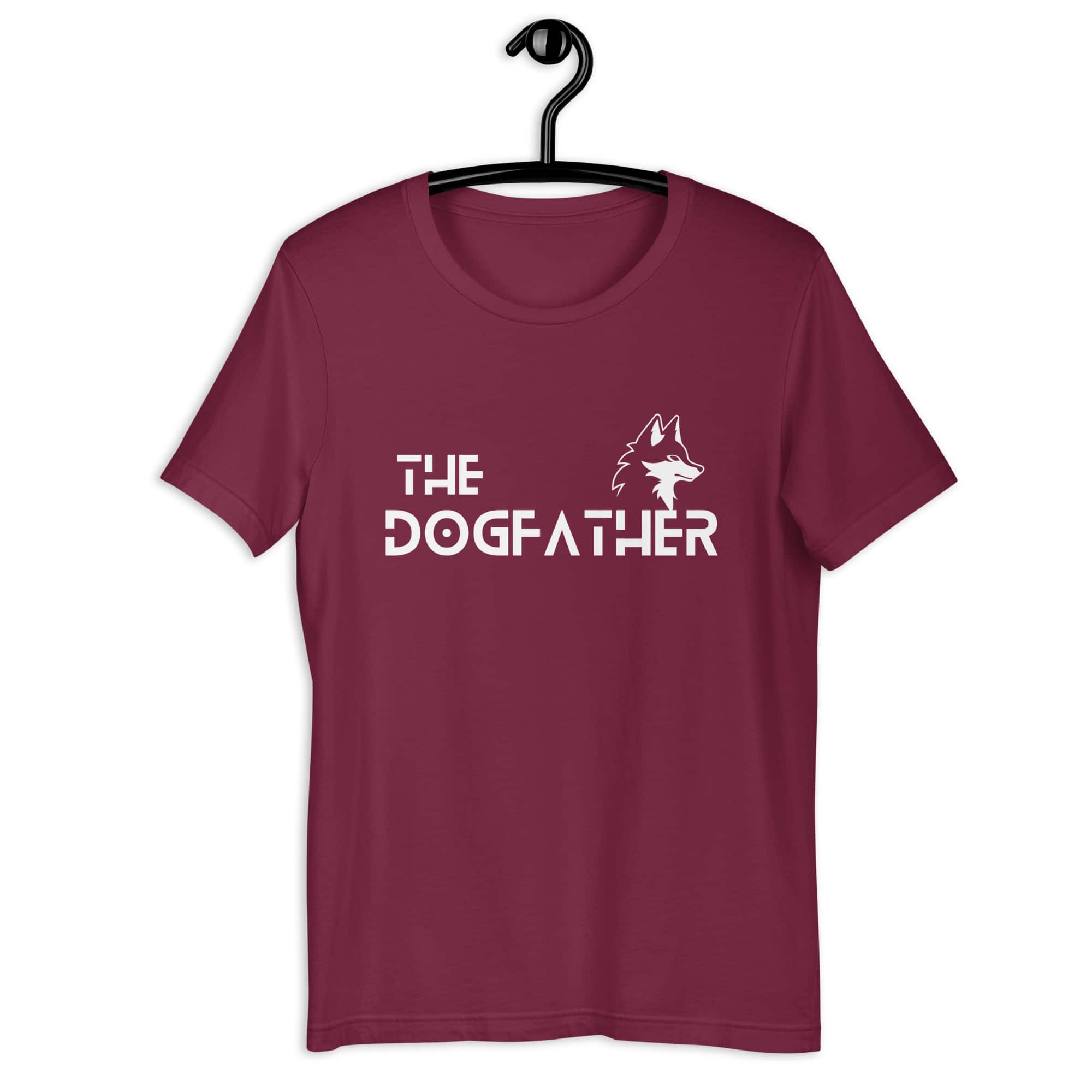 The Dogfather Huskies Unisex T-Maroon