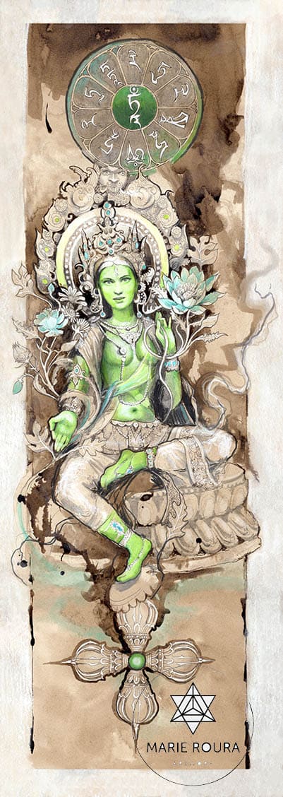 Illustration à l’aquarelle de tara