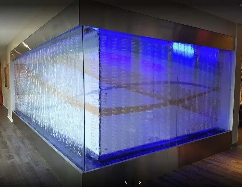 Glass Water Wall-Enclosed-Indiana Donor Network