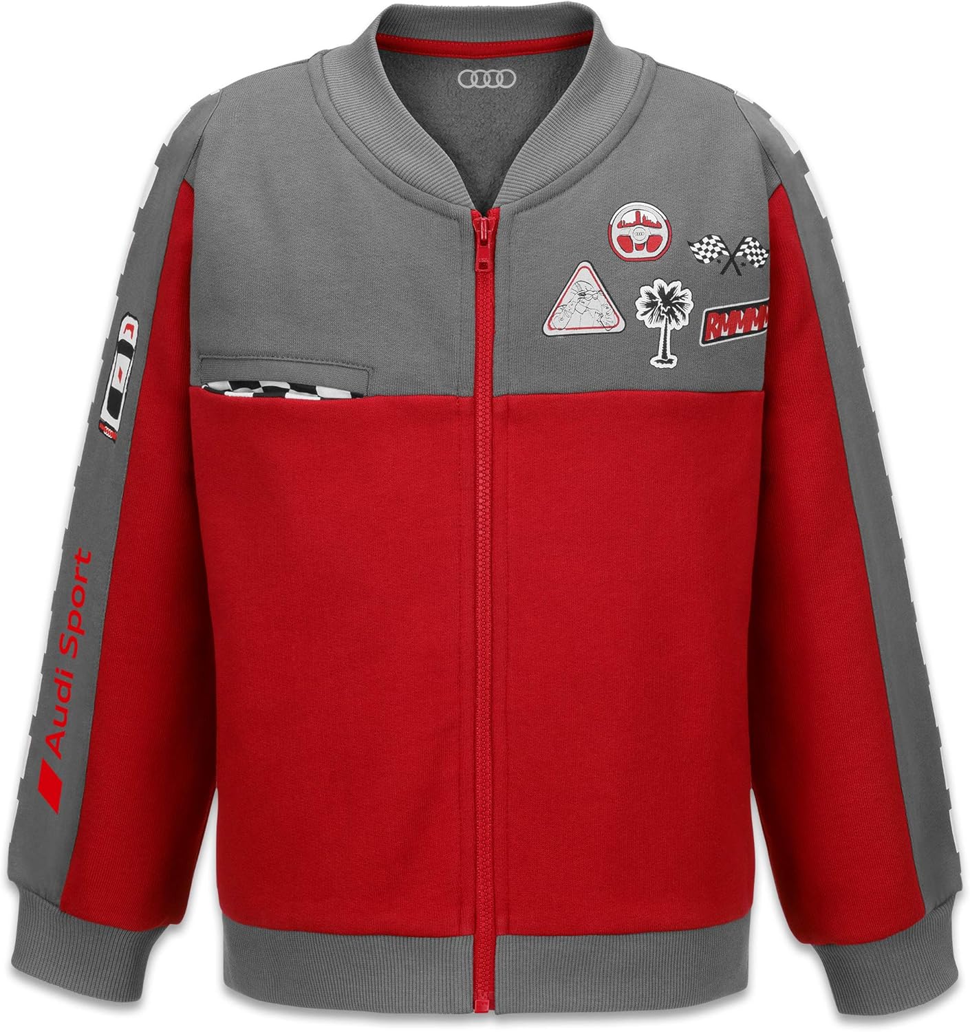 audi rot sport sweatjacke racing baby gris unisexe