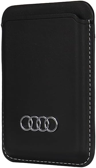 audi portefeuille en cuir synthétique avec fente pour cartes noir au msch q3/d1 bk, noir, moderne, minimaliste