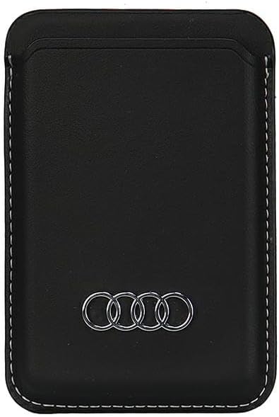 audi portefeuille en cuir synthétique avec fente pour cartes noir au msch q3/d1 bk, noir, moderne, minimaliste