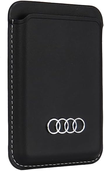 audi portefeuille en cuir synthétique avec fente pour cartes noir au msch q3/d1 bk, noir, moderne, minimaliste