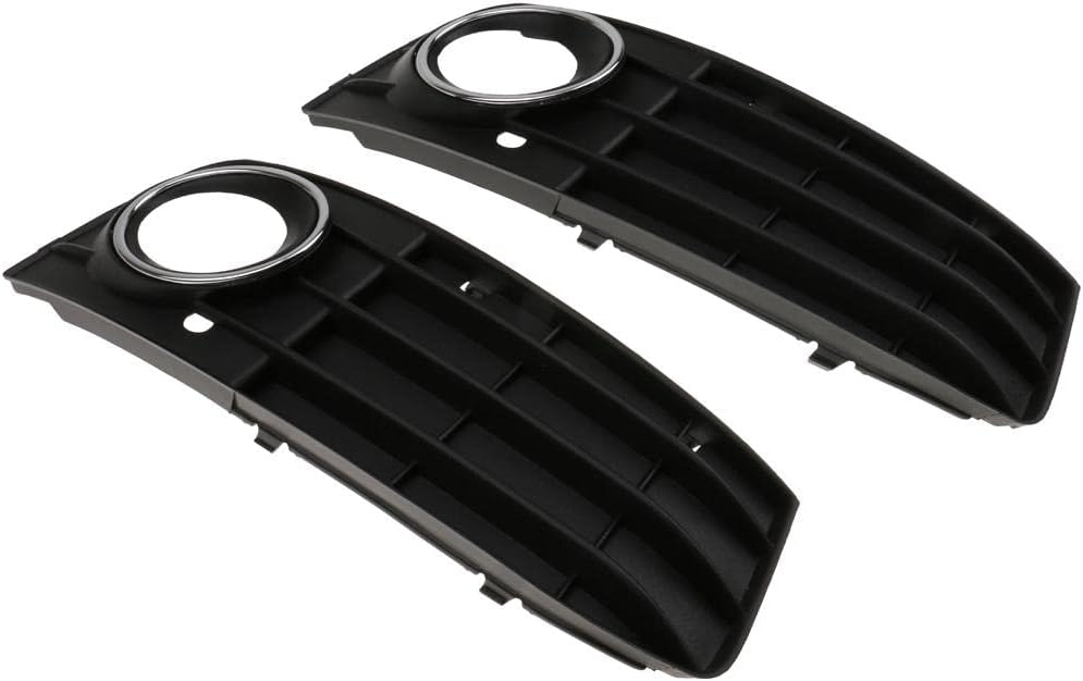 shiwaki paire de feux antibrouillard de pare chocs couverture anti buée de grille avant pour audi b8 a4 a4l (09 11) année