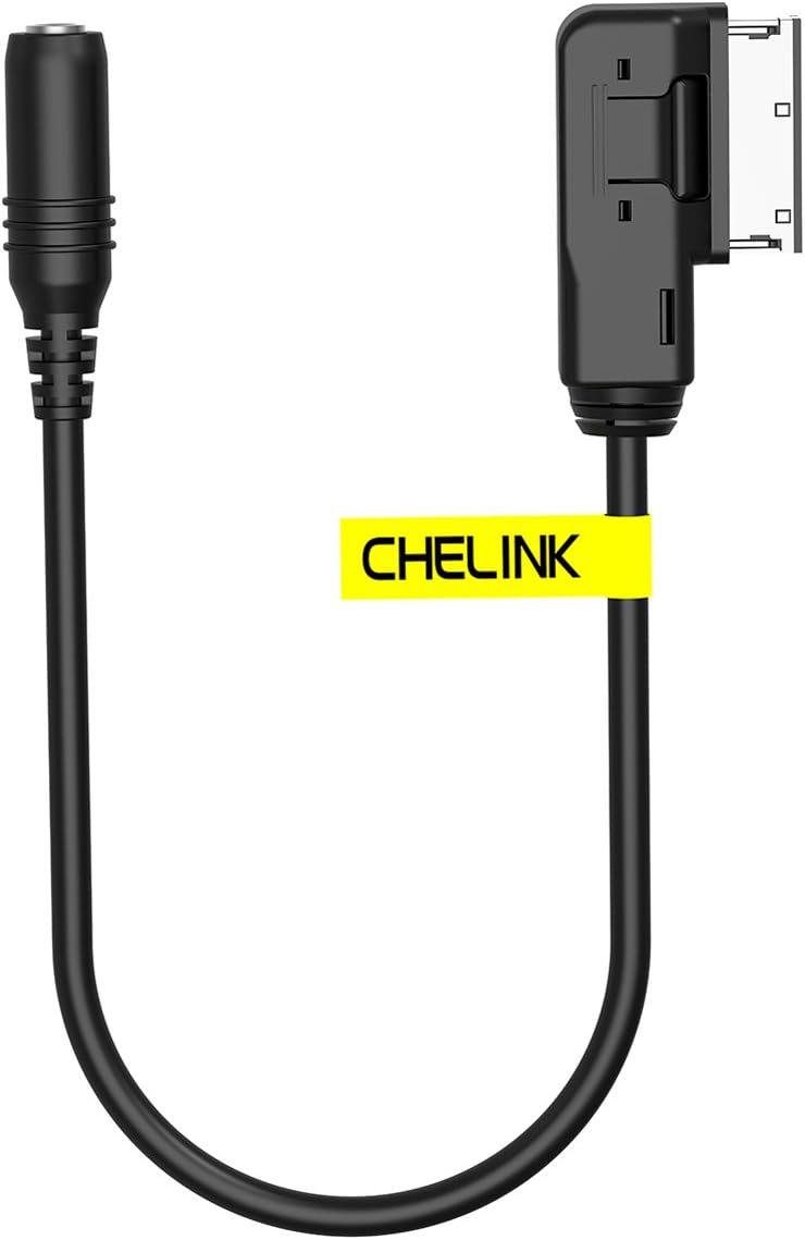 chelink adaptateur de câble d'interface musicale ami vers femelle 3,5 mm pour audi, cordon jack stéréo pour téléphones, écouteurs, haut parleurs, tablettes, lecteurs mp3 et autres