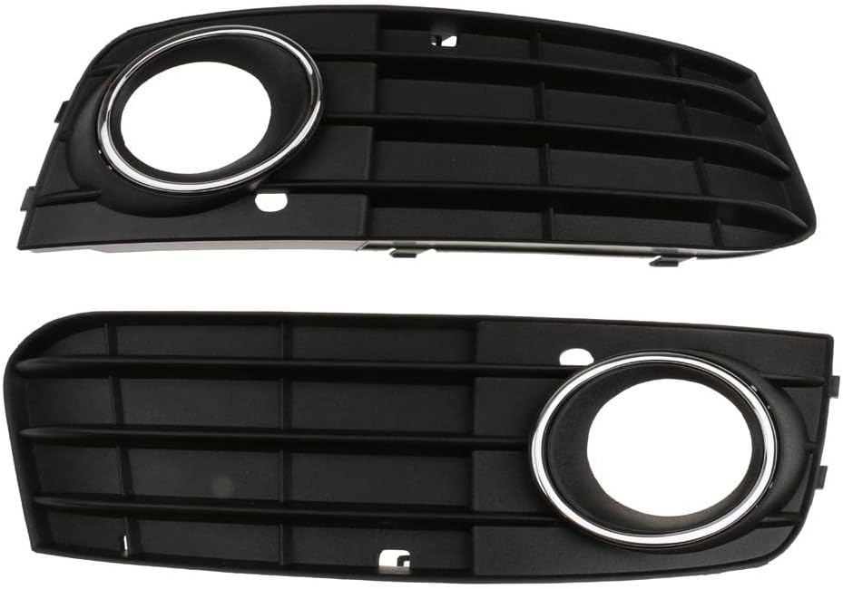 shiwaki paire de feux antibrouillard de pare chocs couverture anti buée de grille avant pour audi b8 a4 a4l (09 11) année