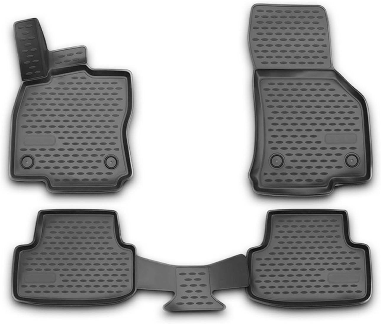 tapis de sol compatibles avec audi a3 2012 2024 sportback tpe caoutchouc noir