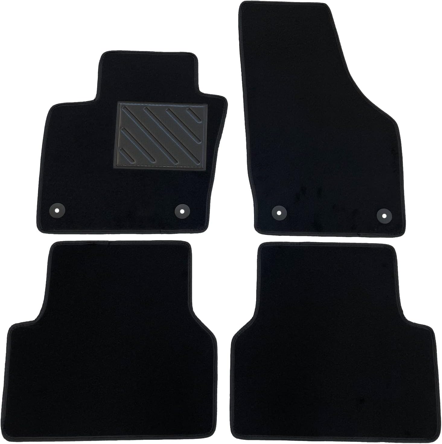 tapis de sol sur mesure pour audi q3 i 2011 2018, antidérapant, talonnette en caoutchouc renforcé, boutons de fixation