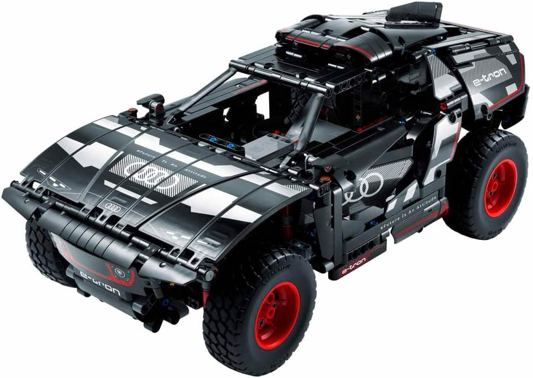 lego technic audi rs q e tron voiture de rallye télécommandée modèle à construire tout terrain dakar contrôlée par application rc avec control+ idée cadeau pour garçons et filles de 10 ans et plus 42160