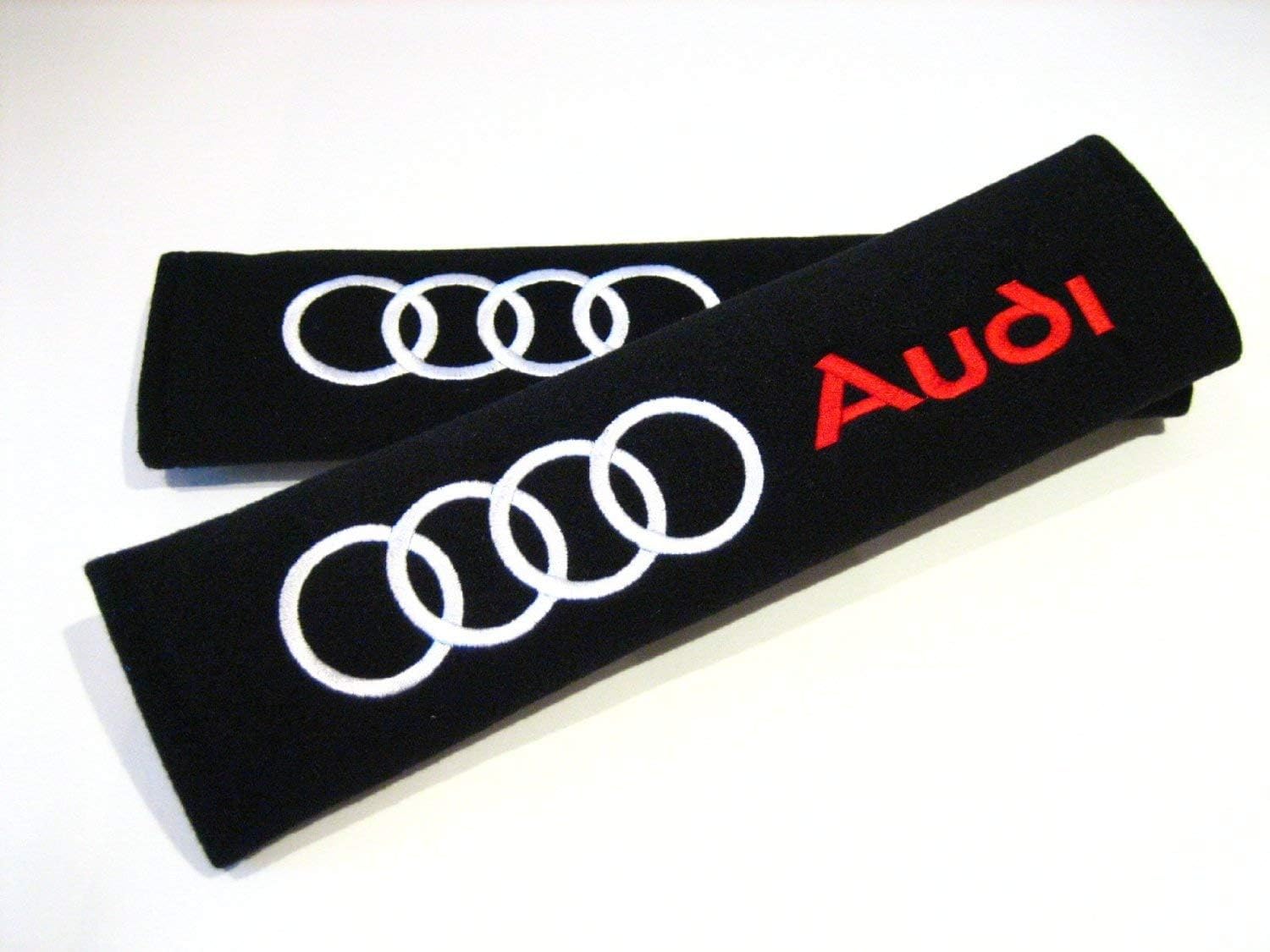 coussinets de ceinture de sécurité de style course pour a3 a4 a5 a6 tt rs quattro q3 q5 q7 avant turbo allroad e tron a8 rs4 r8 rs6 rs8 a1 q2.