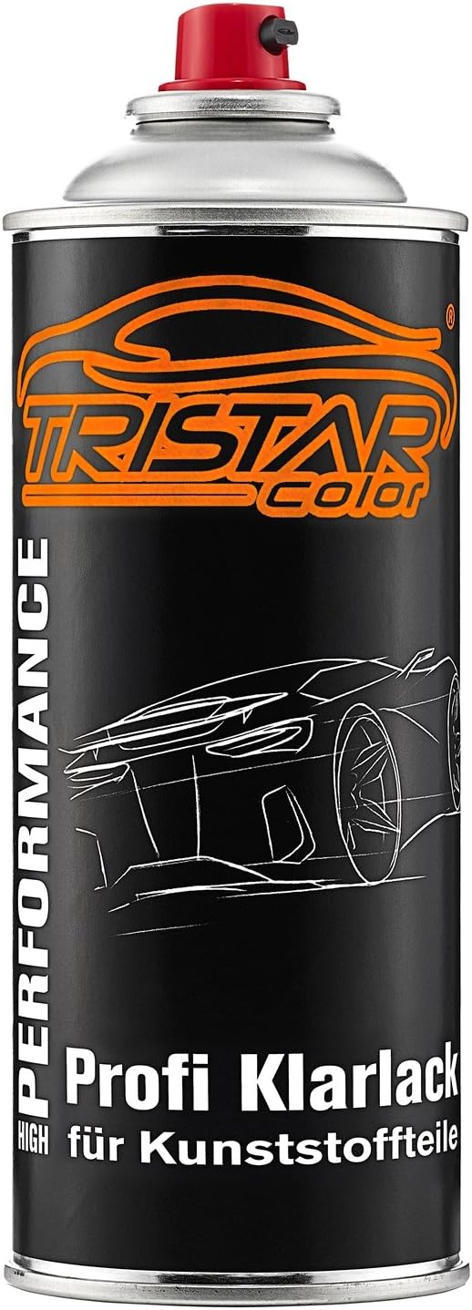 tristarcolor kit de peinture en spray pour voiture en plastique pour audi lx7l manhattengrau peinture de base à adhérence métallique, vernis transparent avec plastifiant