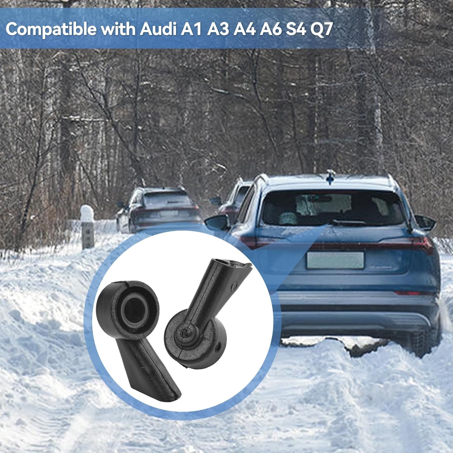 xukey buse de lave glace arrière 8k9955985a, buse d'essuie glace arrière pour voiture audi, buse de pulvérisation arrière, buse de lave glace pour audi a1 a3 a4 a6 s4 q7