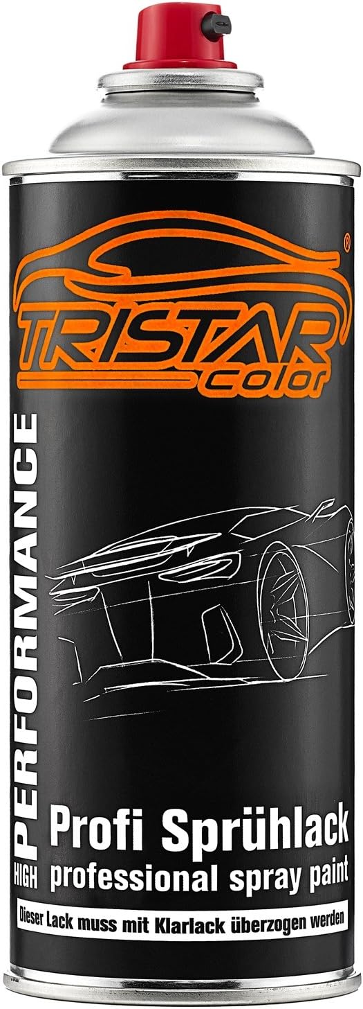 tristarcolor kit de peinture en spray pour voiture en plastique pour audi lx7l manhattengrau peinture de base à adhérence métallique, vernis transparent avec plastifiant