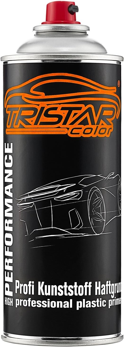 tristarcolor kit de peinture en spray pour voiture en plastique pour audi lx7l manhattengrau peinture de base à adhérence métallique, vernis transparent avec plastifiant