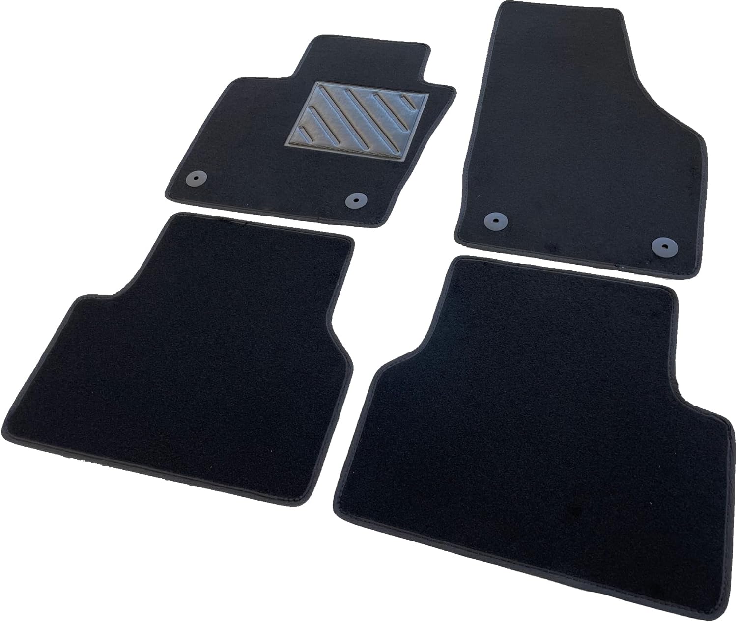 tapis de sol sur mesure pour audi q3 i 2011 2018, antidérapant, talonnette en caoutchouc renforcé, boutons de fixation