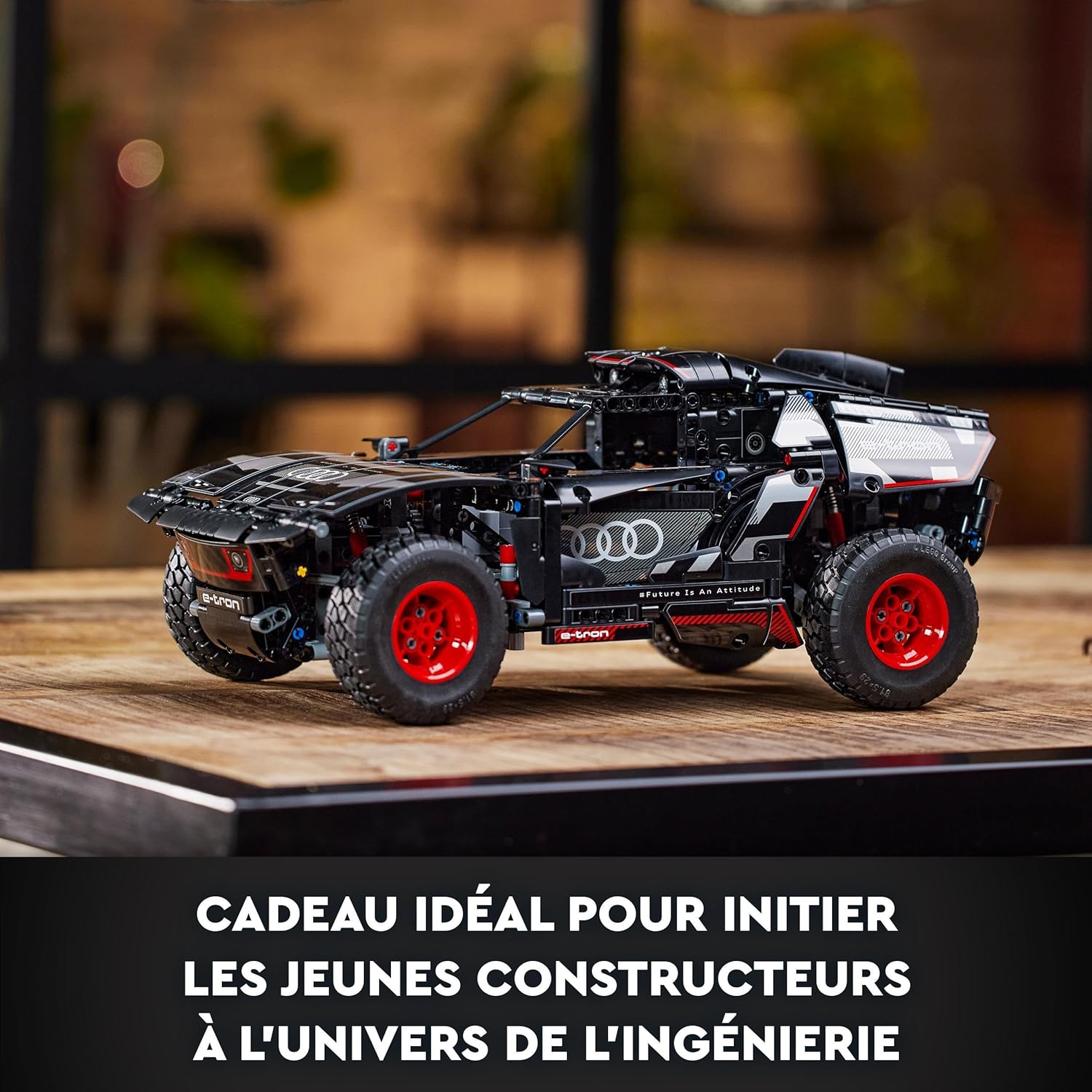 lego technic audi rs q e tron voiture de rallye télécommandée modèle à construire tout terrain dakar contrôlée par application rc avec control+ idée cadeau pour garçons et filles de 10 ans et plus 42160