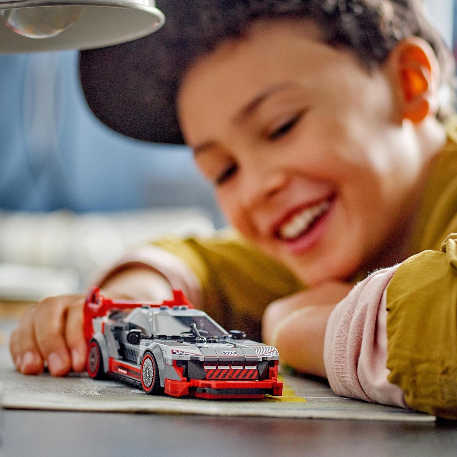 lego speed ​​​​champions audi s1 ​​​​e tron quattro voiture de course jouet véhicule, ensemble de construction pour enfants, idée cadeau pour garçons et filles à partir de 9 ans, jeu indépendant, décoration de chambre 76921