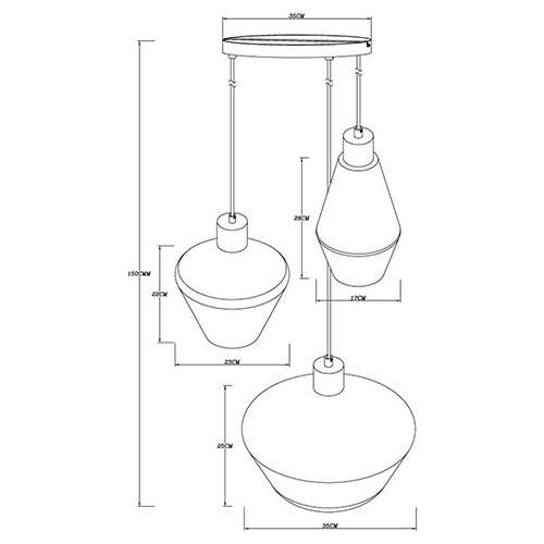 Fiche technique de la Suspension Cascade STEAM