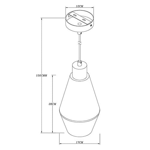 Fiche technique Suspension STEAM (H28cm) en verre fumé noir