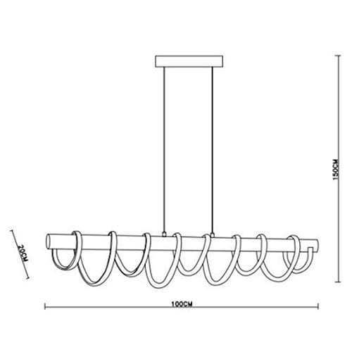 Fiche technique de la Suspension Barre LED VORTEX