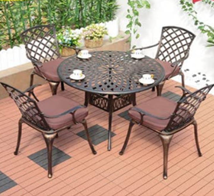 5-Piece All-Weather Aluminum Dining Set