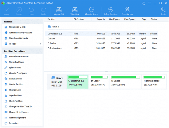 AOMEI Partition Manager