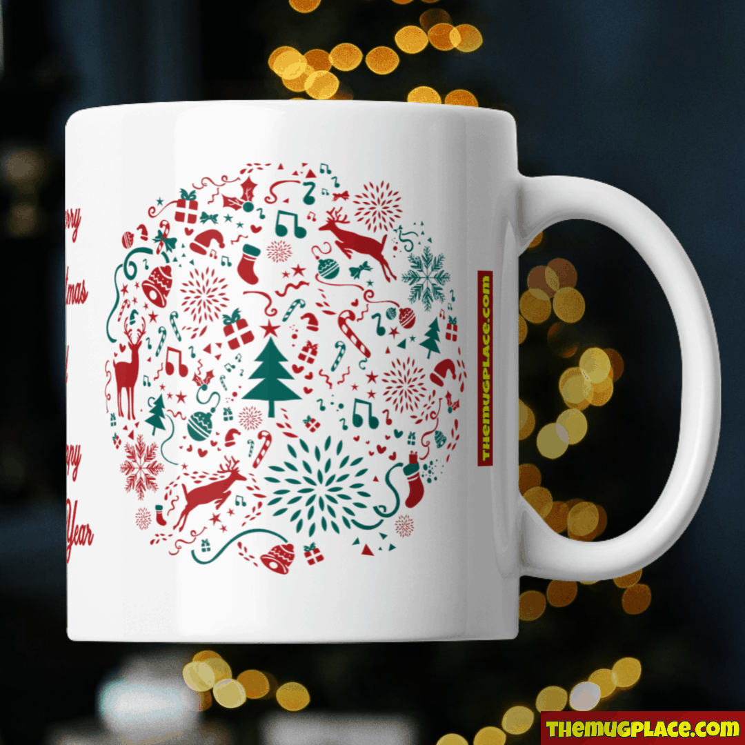 Christmas Mug Personalised Text