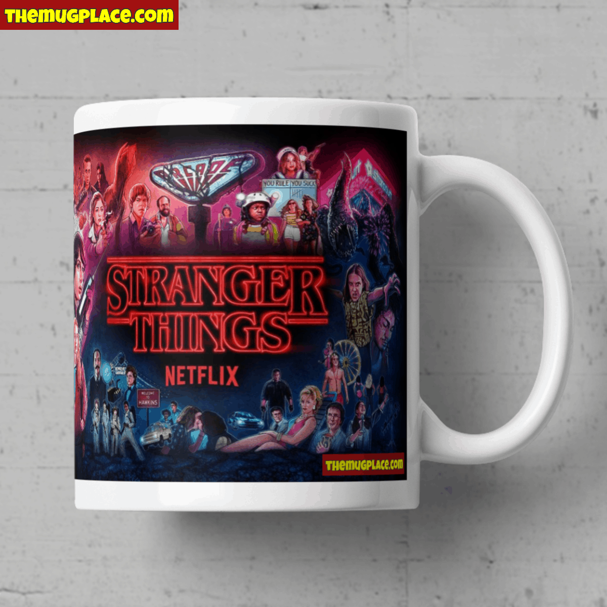 Stranger Things Poster Mug Right