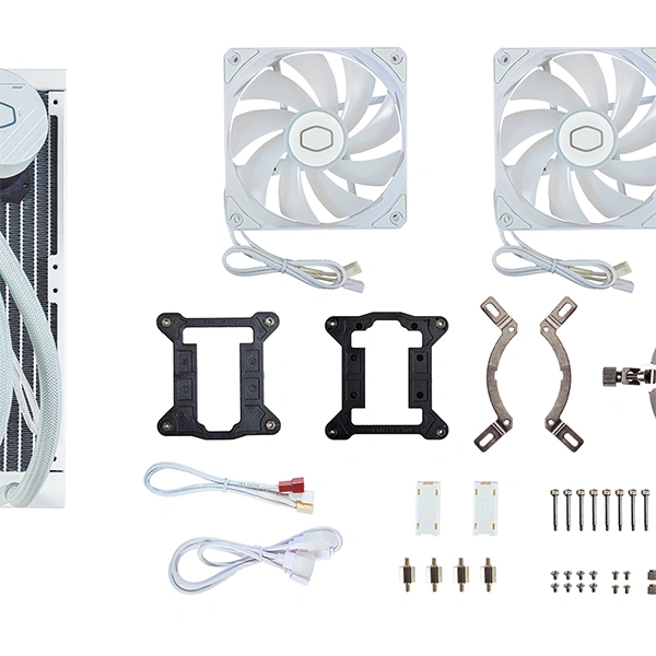 Water Cooling Cooler Master MasterLiquid 240L Core White 7