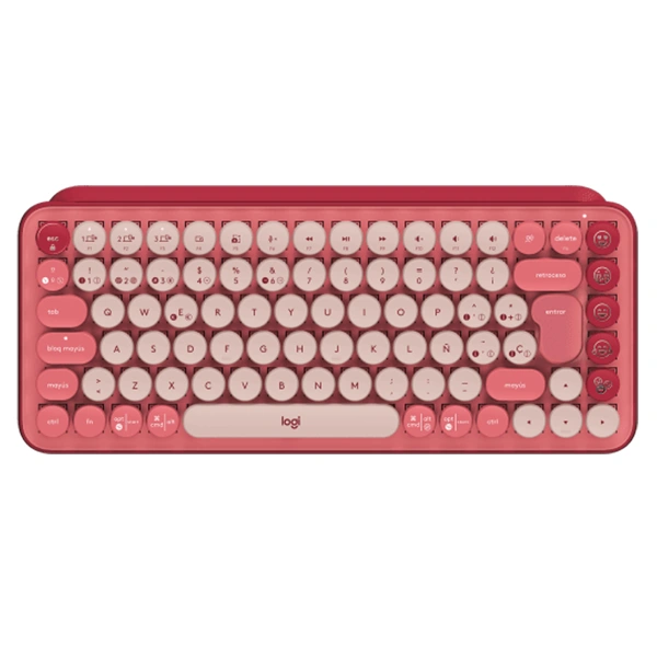 Teclado Mecanico Logitech POP Keys Heartbreaker Wireless 1