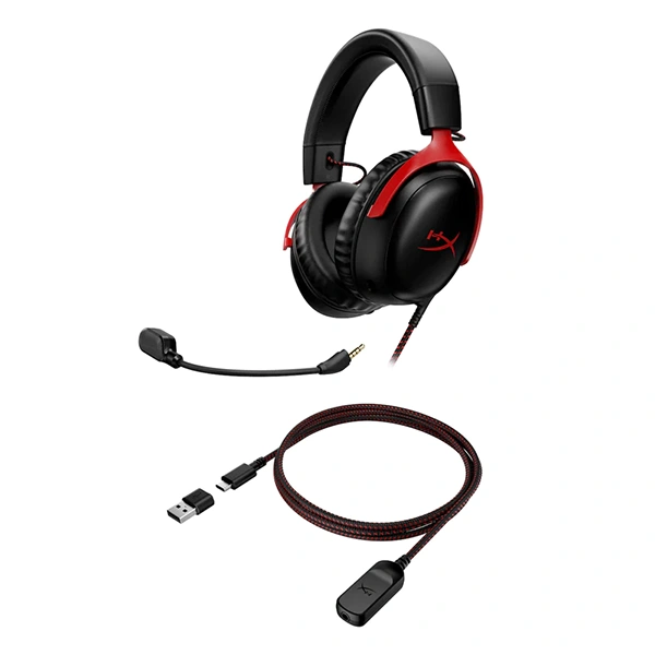 Audifono HyperX Cloud III Black Red 7