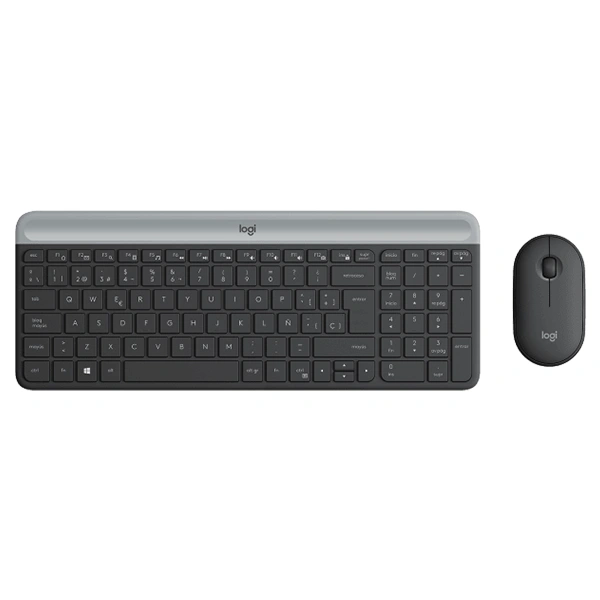 Combo Logitech MK470 Graphite Teclado (Es) + Mouse Wireless