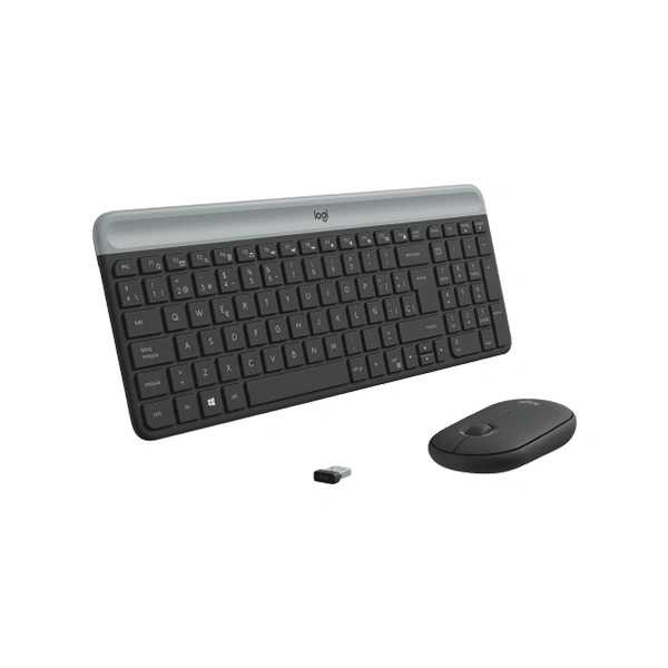 Combo Logitech MK470 Graphite Teclado Es Mouse Wireless 4