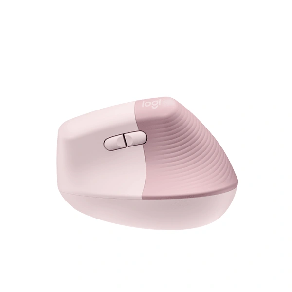 Mouse Ergonomico Logitech Lift Vertical Pink Wireless 4