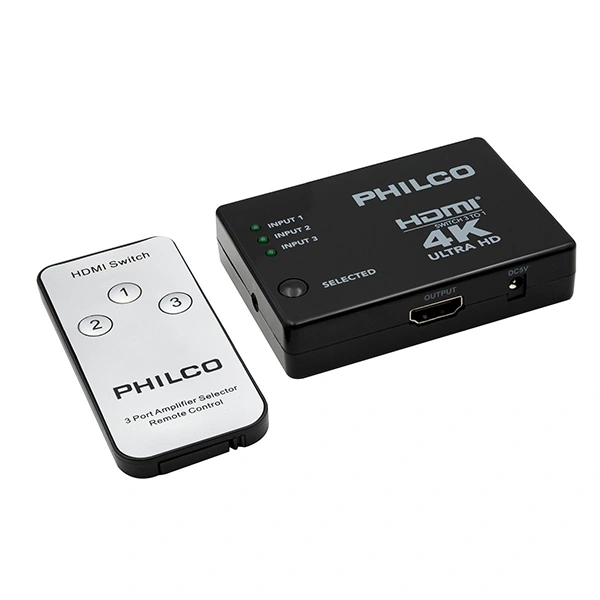 Philco Switch 3x1 HDMI 4K 3 Input Y 1 Output