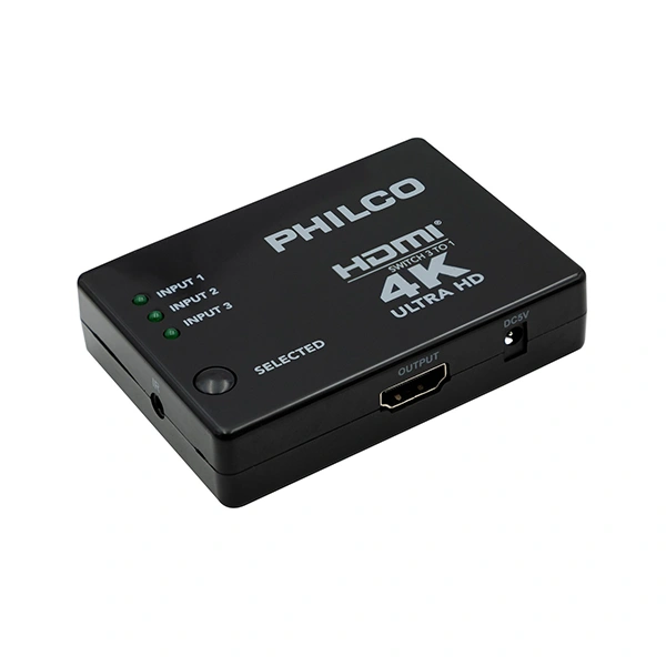 Philco Switch 3x1 HDMI 4K 3 Input Y 1 Output 2