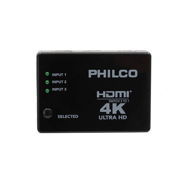 Philco Switch 3x1 HDMI 4K 3 Input Y 1 Output 4