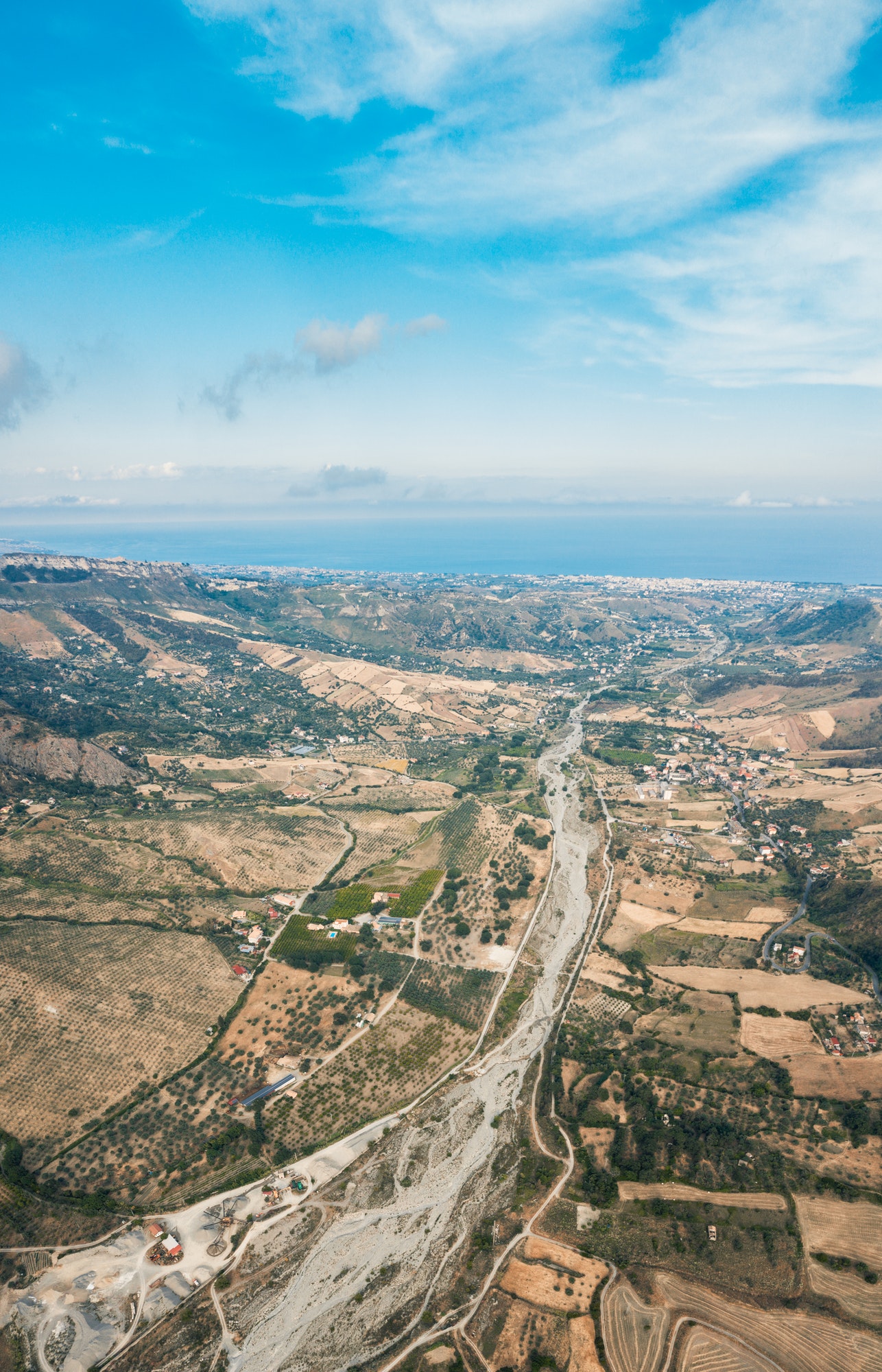 Calabria land and dry river