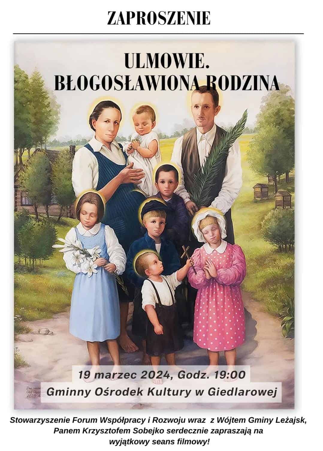 Film Ulmowie błogosławiona rodzina