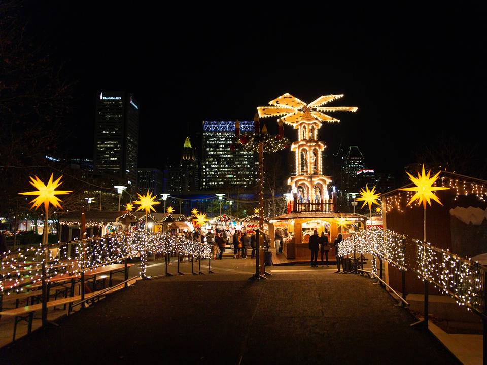 Christmas Village Inner Harbor 1