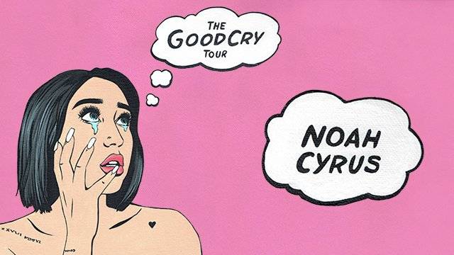 A poster for noah cyrus's tour.