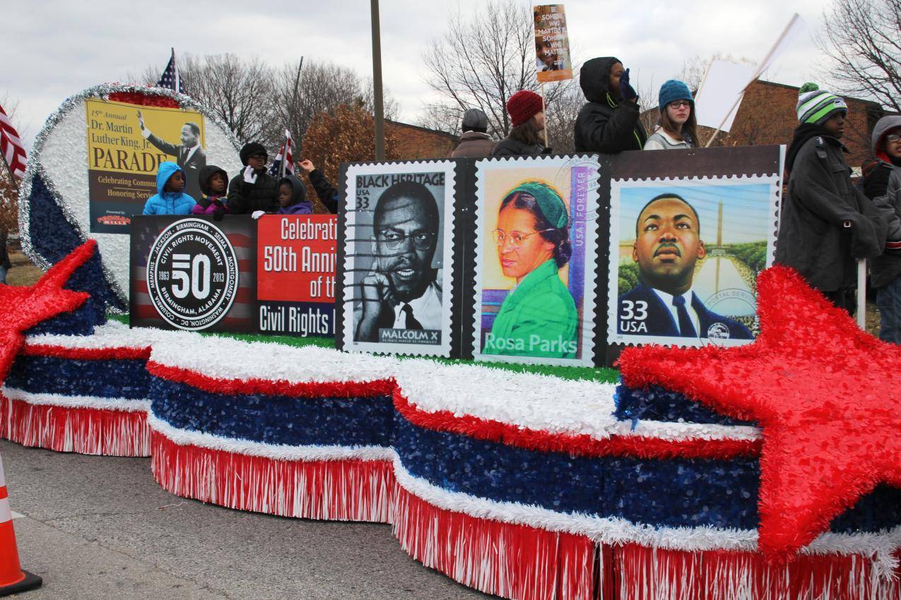 Martin luther king jr float.