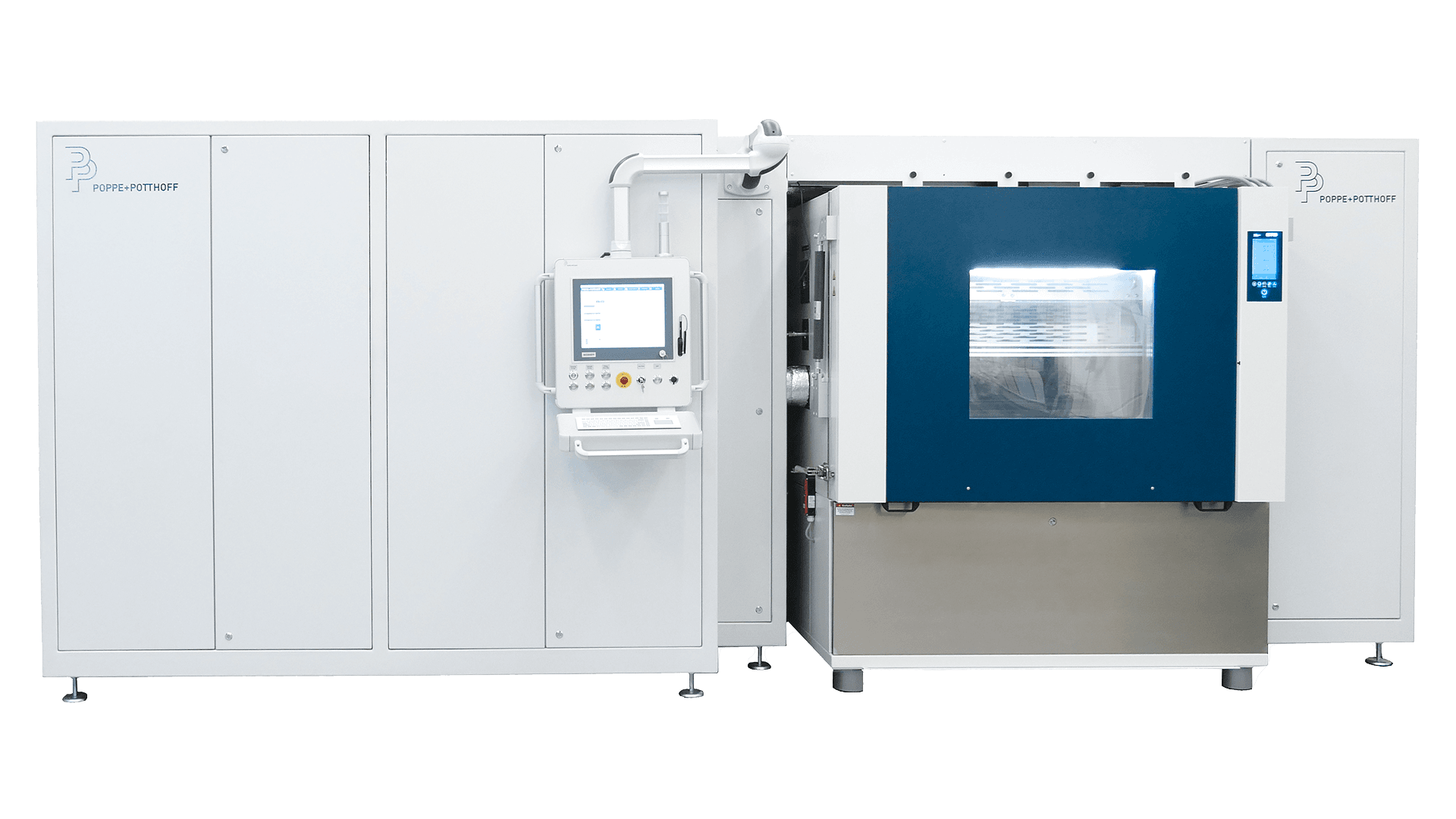 Banco de pruebas de ciclos de presión para pruebas del circuito de refrigerante M07 con cámara climática integrada y unidad de calentamiento y enfriamiento del medio